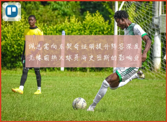佩总需向东契奇证明提升阵容深度无缘前热火球员海史密斯的影响分析